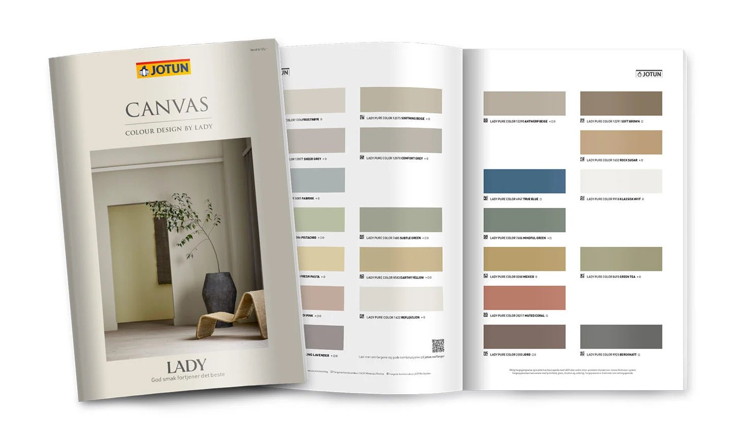 Byd velkommen til det nye farvekort fra Jotun Canvas!