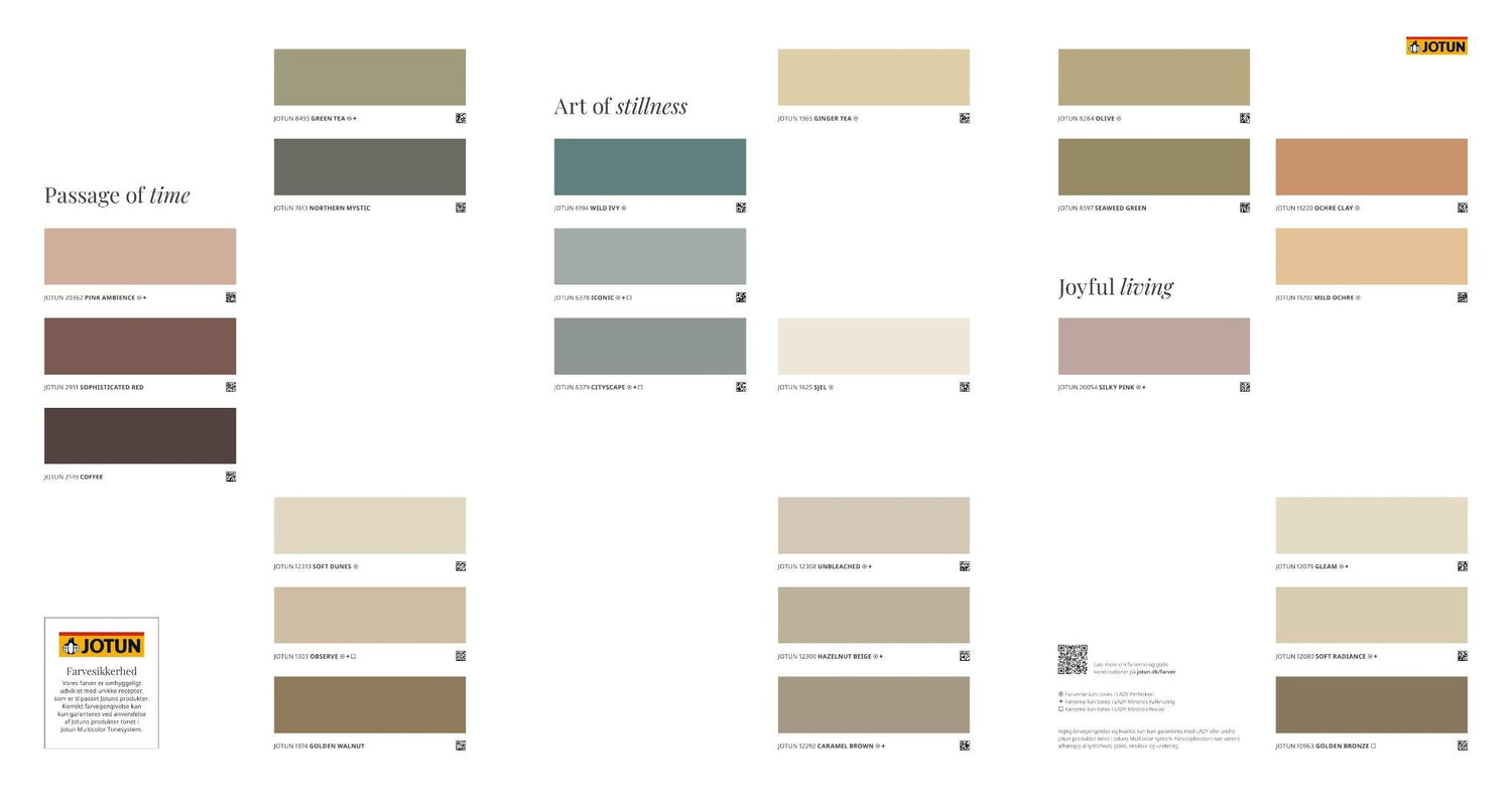 Jotun Lady SOULFUL SPACES - Farvekort - Malprivat.dk
