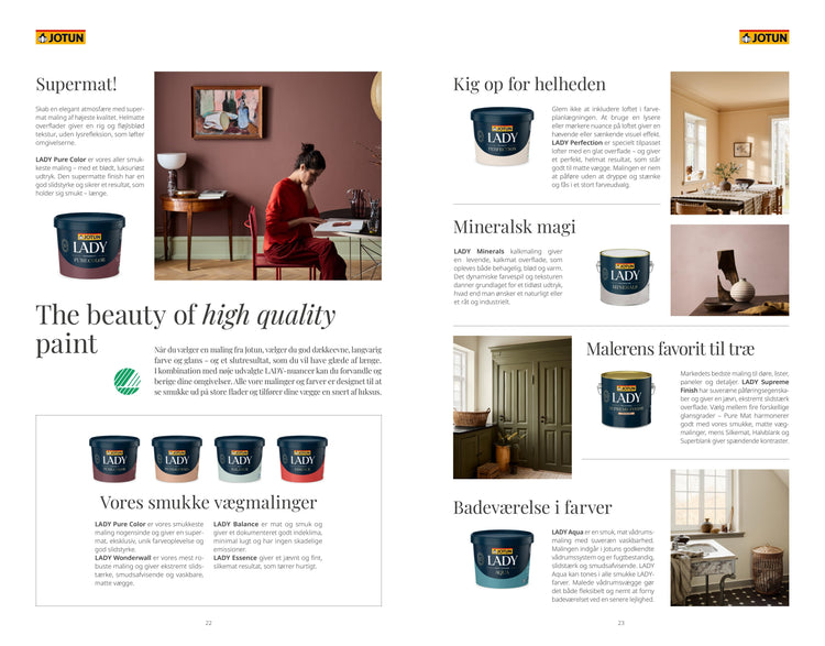 Jotun Lady SOULFUL SPACES - Farvekort - Malprivat.dk