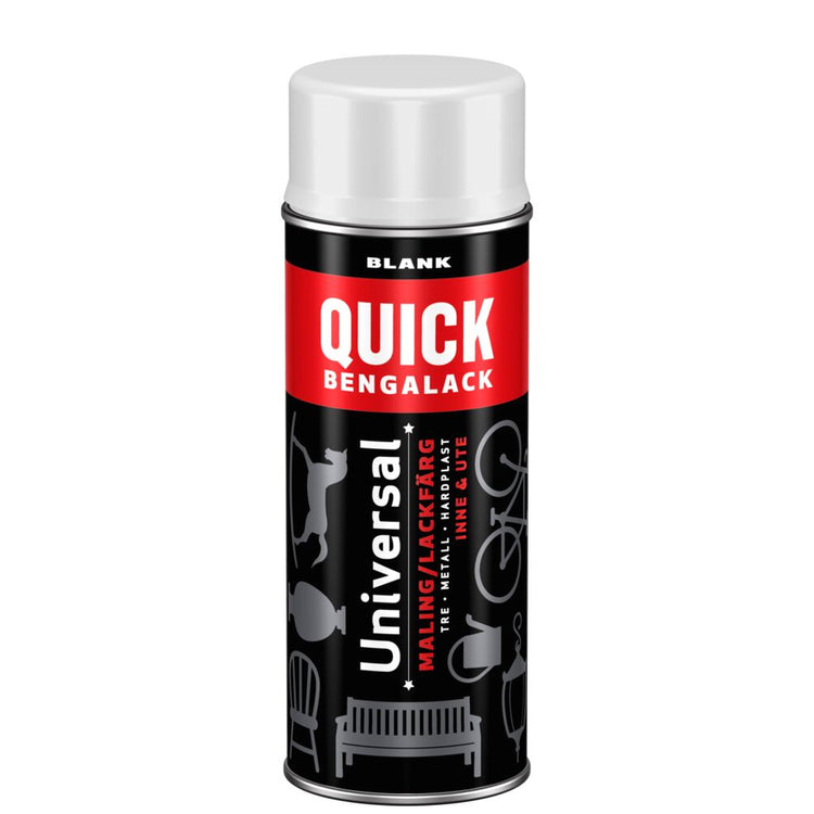 Quick Spray Hvid Blank 400ml - Malprivat.dk