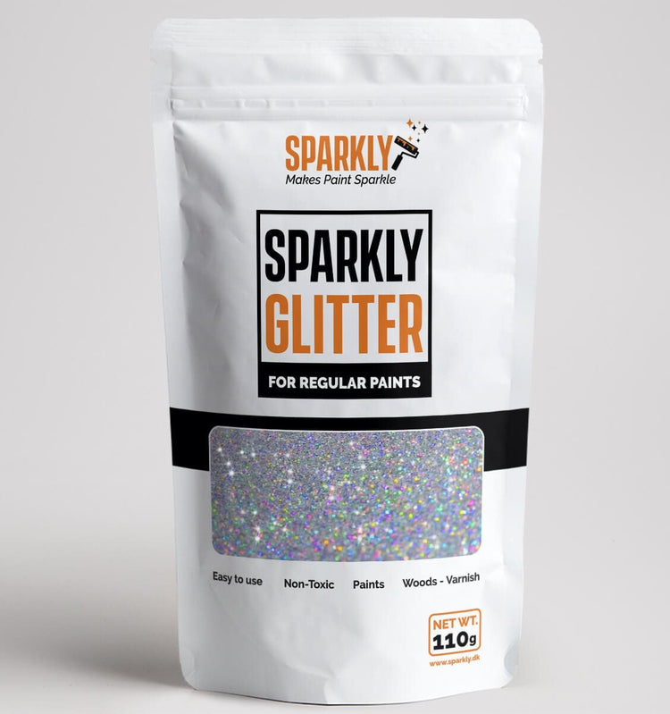 Sølv Glitter / Glimmer - Malprivat.dk