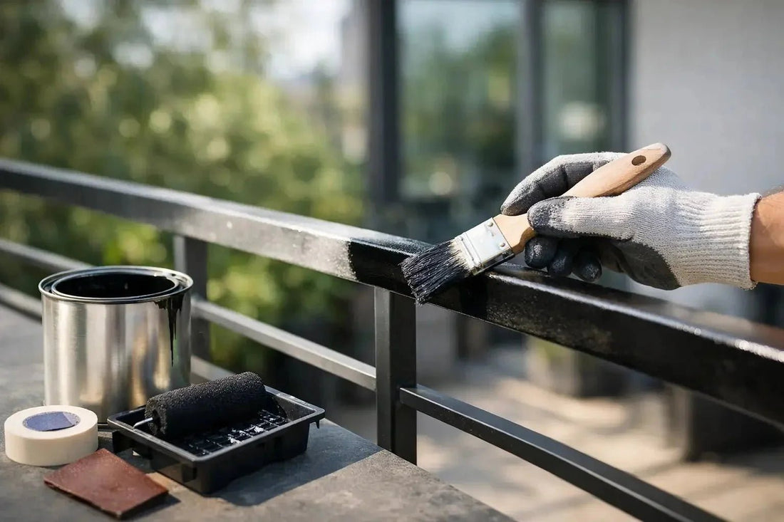 Maling til metal gelænder - sådan gør du - Malprivat.dk