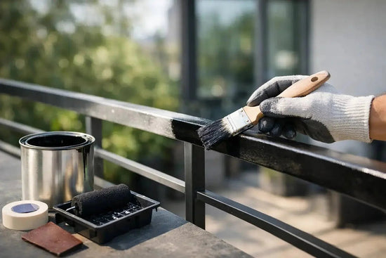 Maling til metal gelænder - sådan gør du - Malprivat.dk