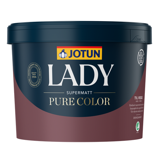 Jotun Lady Pure Color Glans 1 - SUPERMAT Loft & Vægmaling