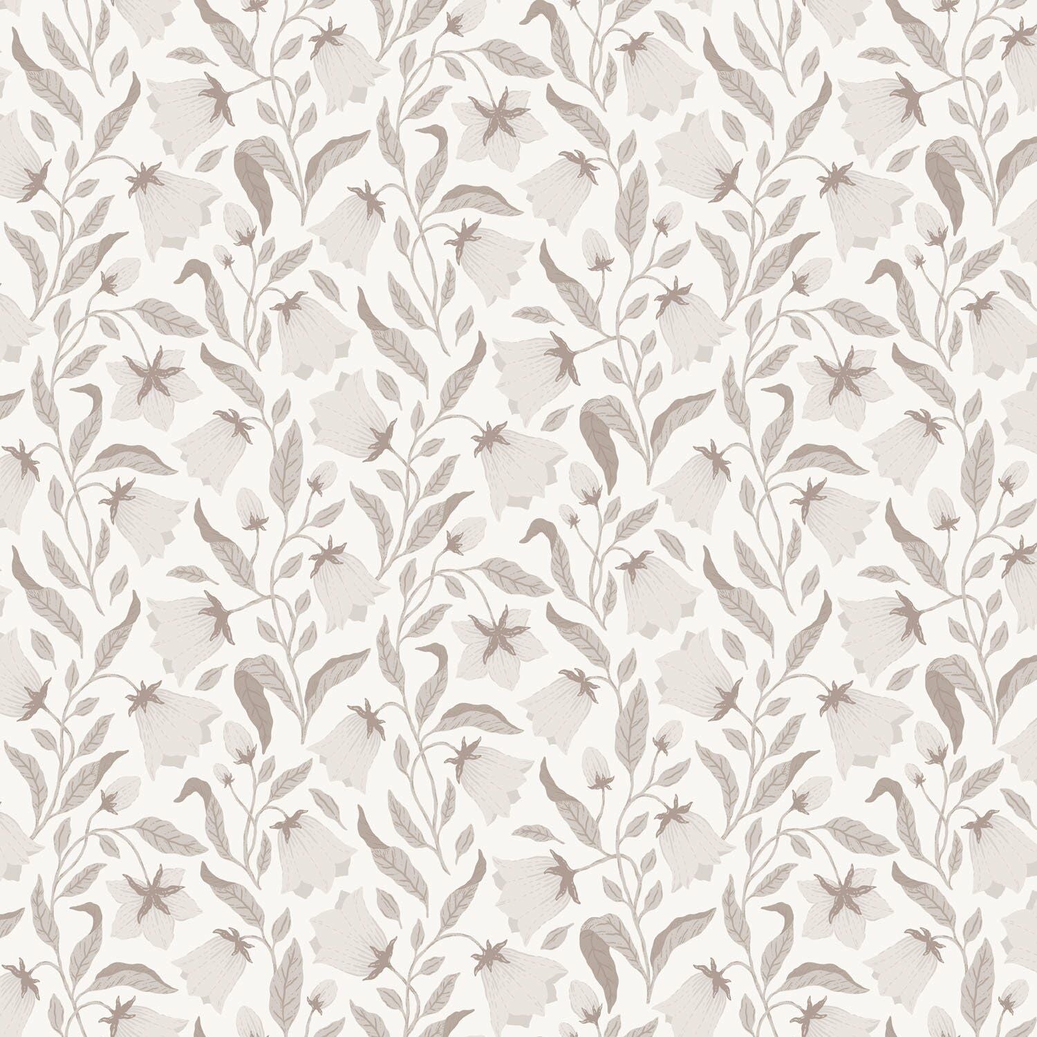 Blåklocka - White & Beige - Malprivat.dk