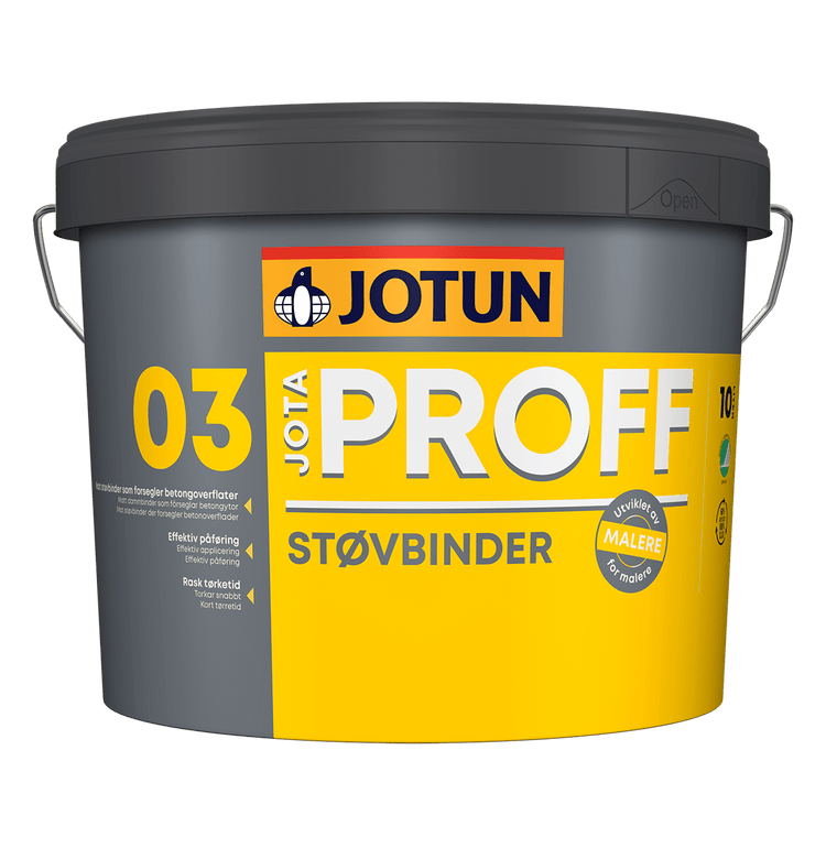 JOTAPROFF STØVBINDER HVID, 9L - Malprivat.dk