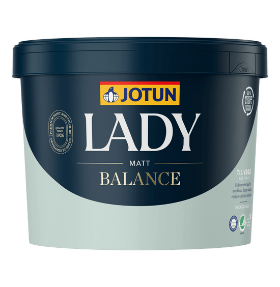 Jotun Lady Balance Glans 5 - INDEKLIMA - VENLIG Loft & Vægmaling - Malprivat.dk