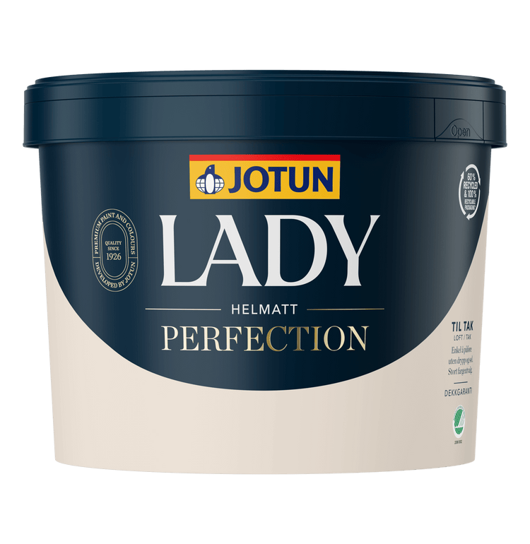Jotun Lady Perfection Glans 2 - REFLEKSFRI Loftmaling - Malprivat.dk
