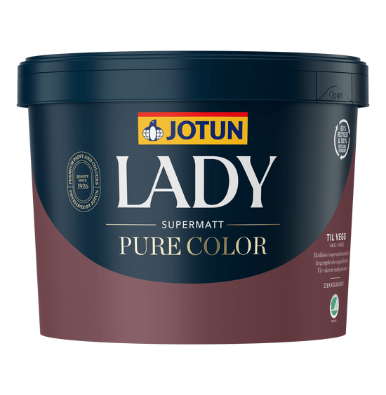 Jotun Lady Pure Color Glans 1 - SUPERMAT Loft & Vægmaling - Malprivat.dk
