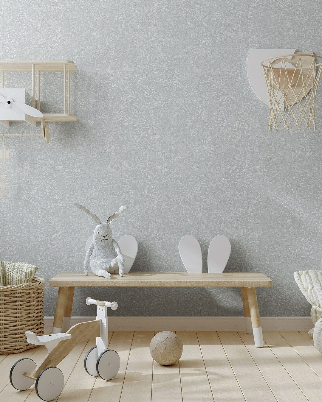 Landskapsdjur - Dusty Blue - Malprivat.dk