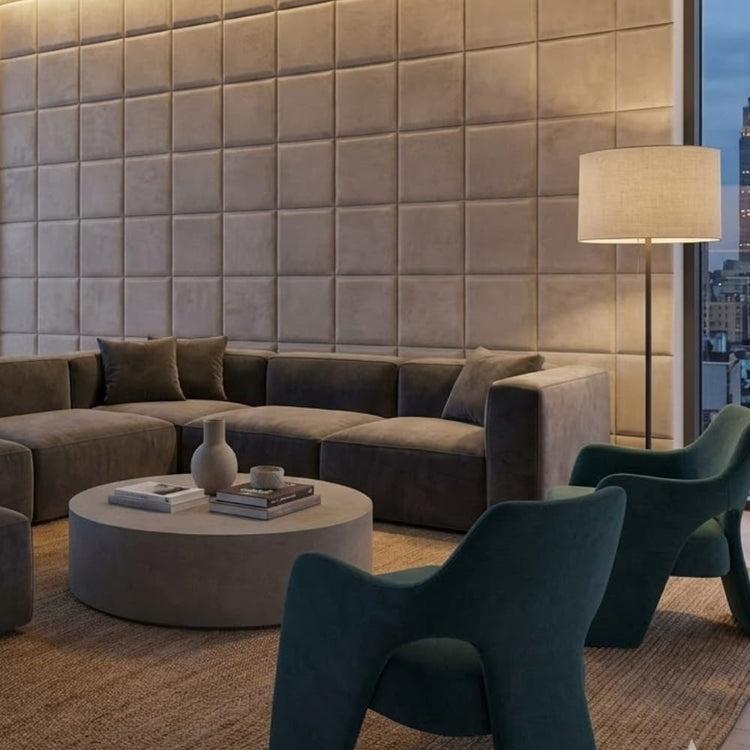 NextGen Akustik Velour Vægpanel - M. Klæb på bagside, flere farver. - Malprivat.dk