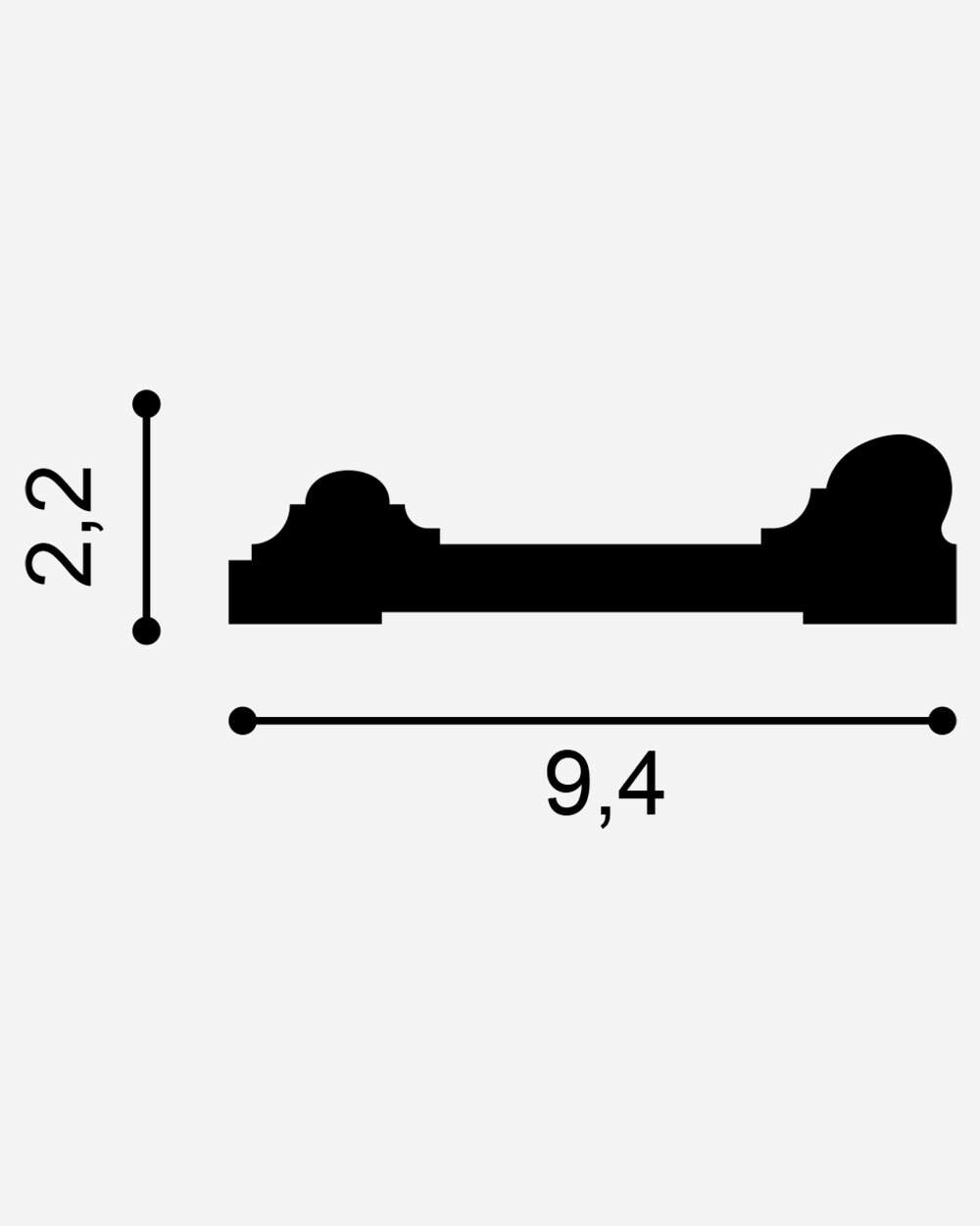 Orac Duropolymer Vægliste DX121 - 2300 - Malprivat.dk