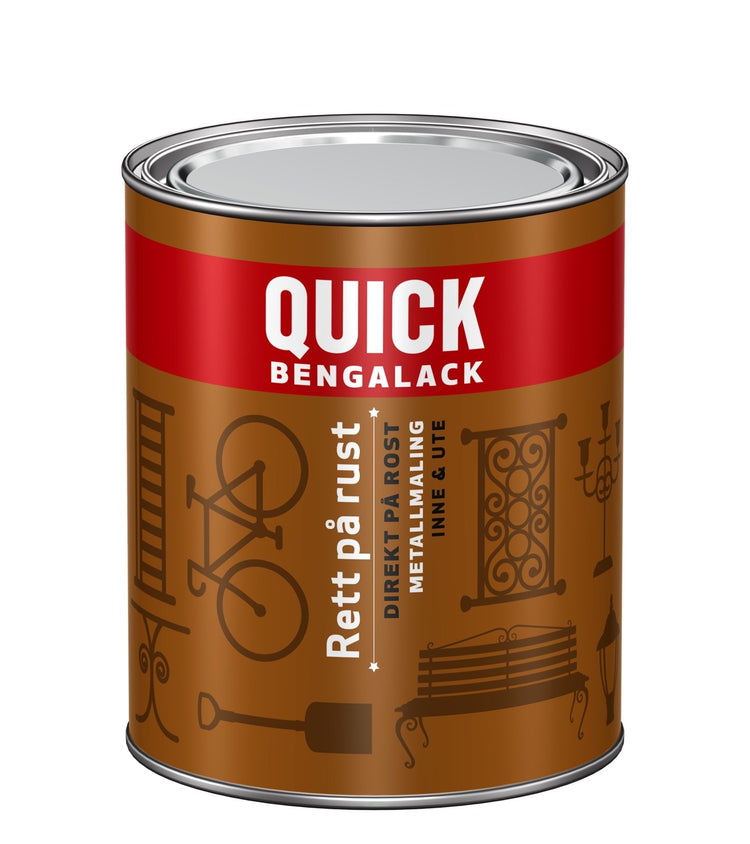 Quick Bengalack - Ret På Rust 0.75 L - Malprivat.dk