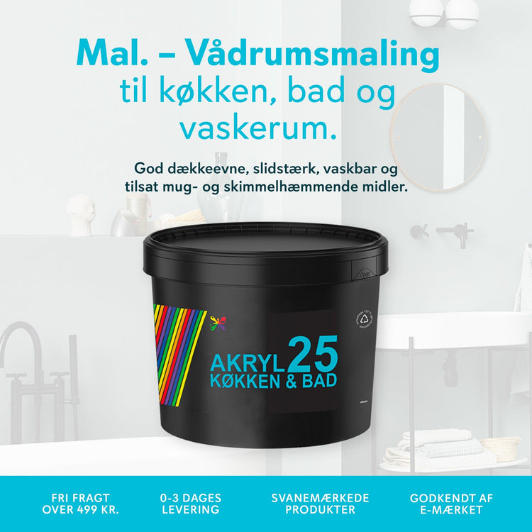 Mal.- Akryl 25 Køkken Og Bad - Malprivat.dk