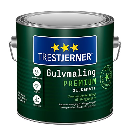 Trestjerner Gulvmaling Premium Silkemat - Malprivat.dk